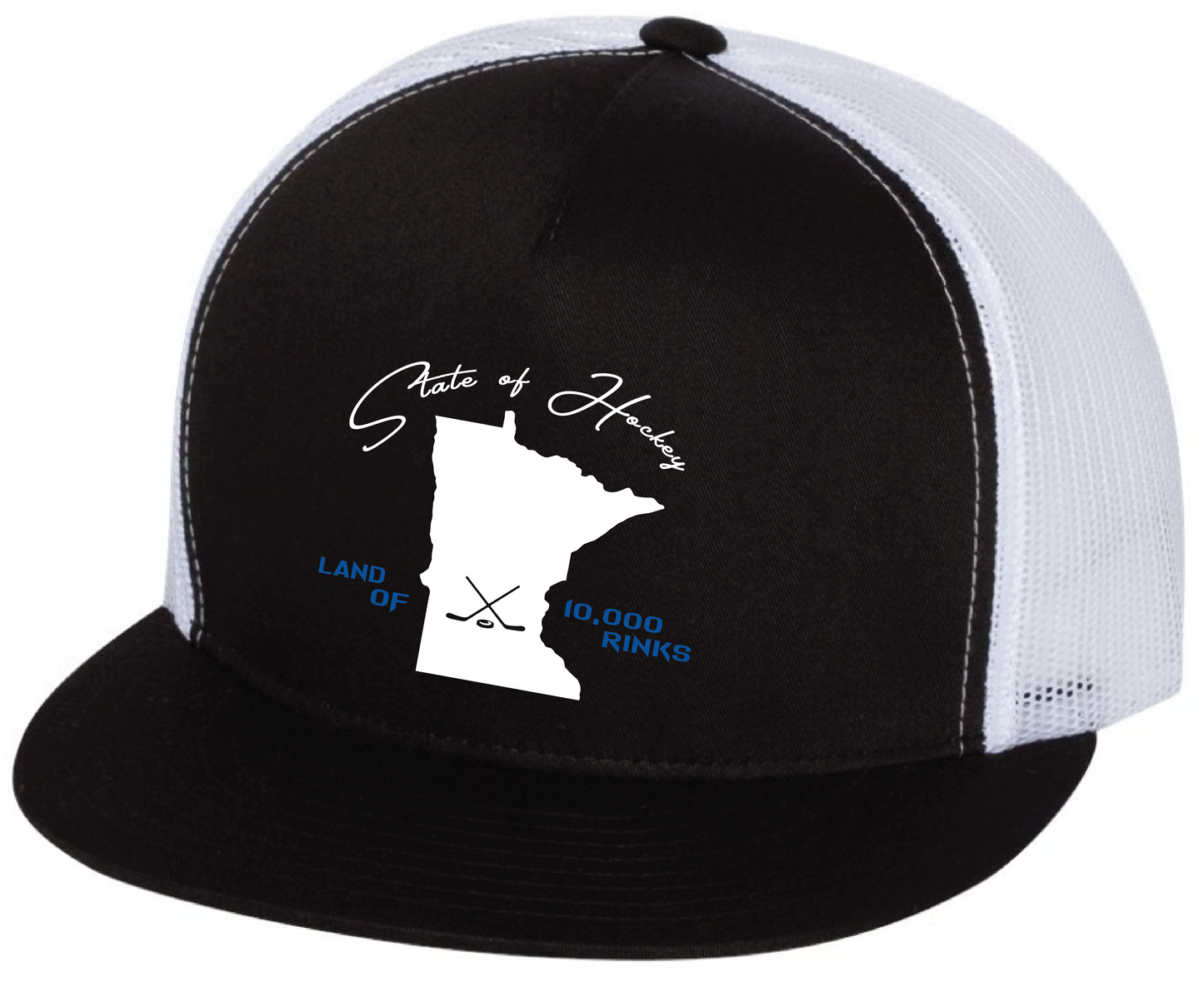 Land of 10k Rinks - 5 Panel Flat Bill Snapback Trucker Hat