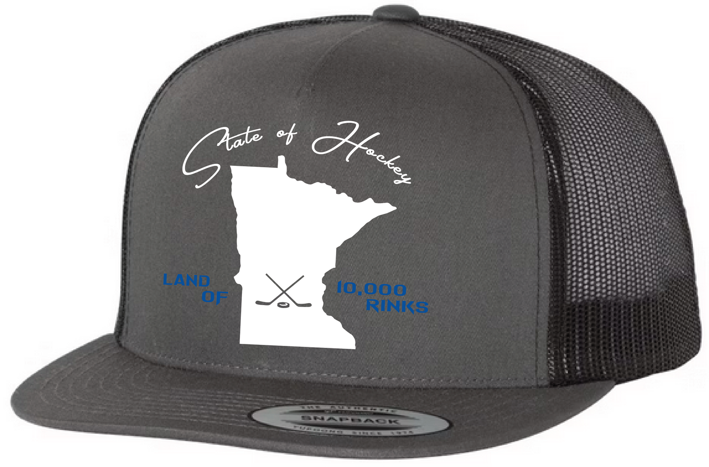 Land of 10k Rinks - 5 Panel Flat Bill Snapback Trucker Hat