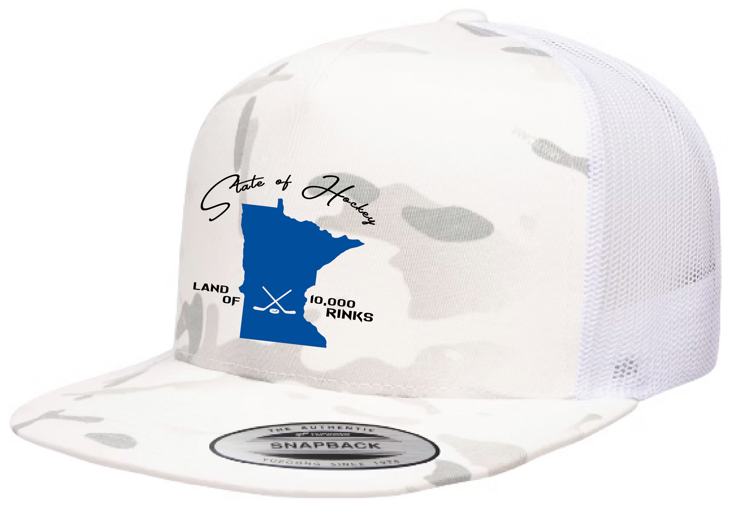 Land of 10k Rinks - 5 Panel Flat Bill Snapback Trucker Hat