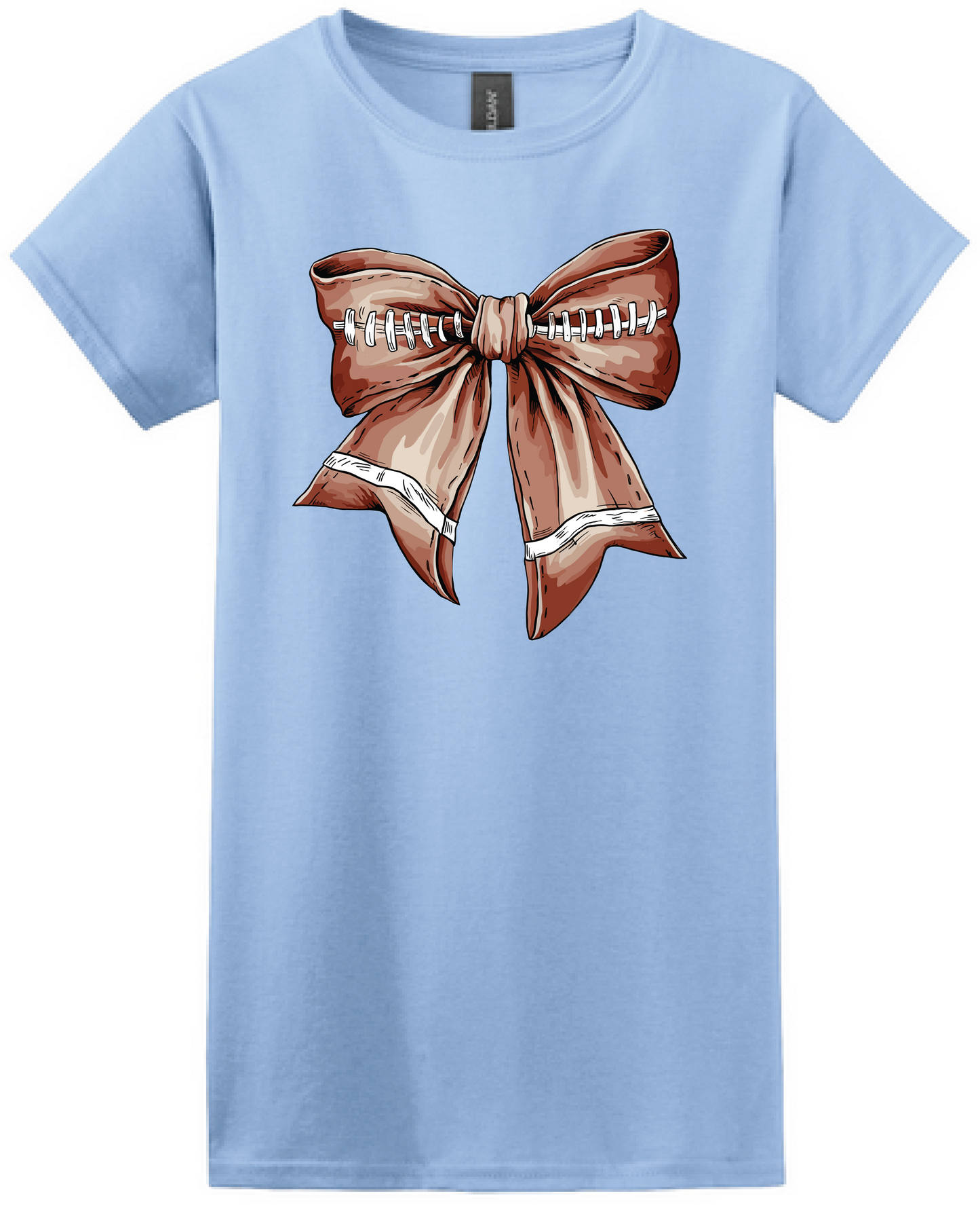 Football Bow Women's Softstyle Tee