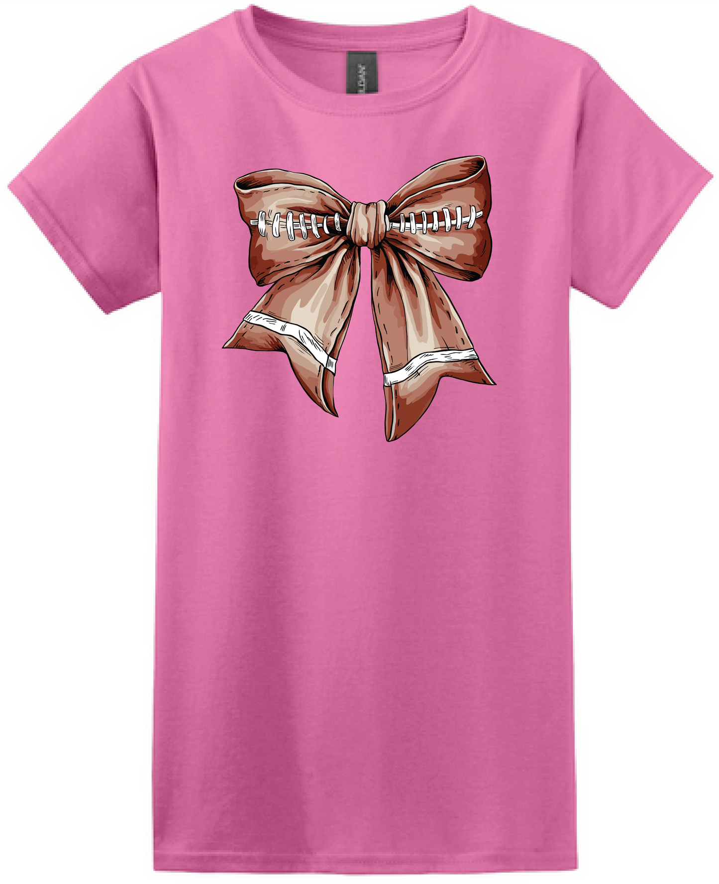 Football Bow Women's Softstyle Tee