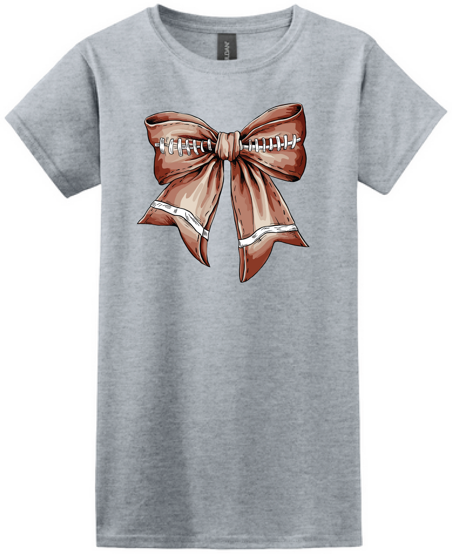 Football Bow Women's Softstyle Tee