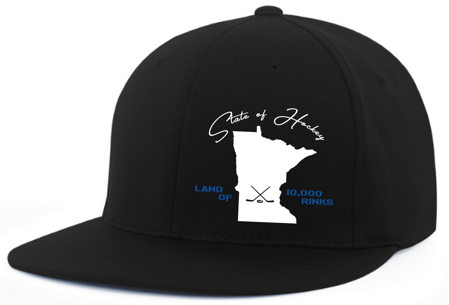 Land of 10k Rinks - FlexFit Fitted Flat Bill Hat