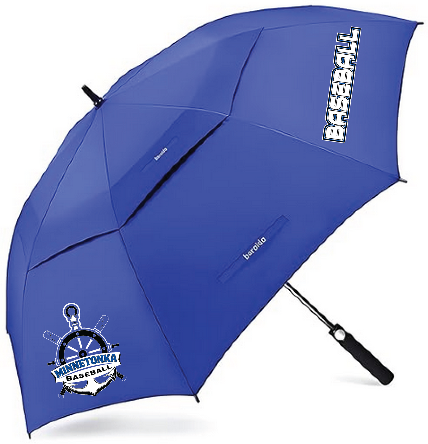 Baseball 62" Vented Canopy Umbrella