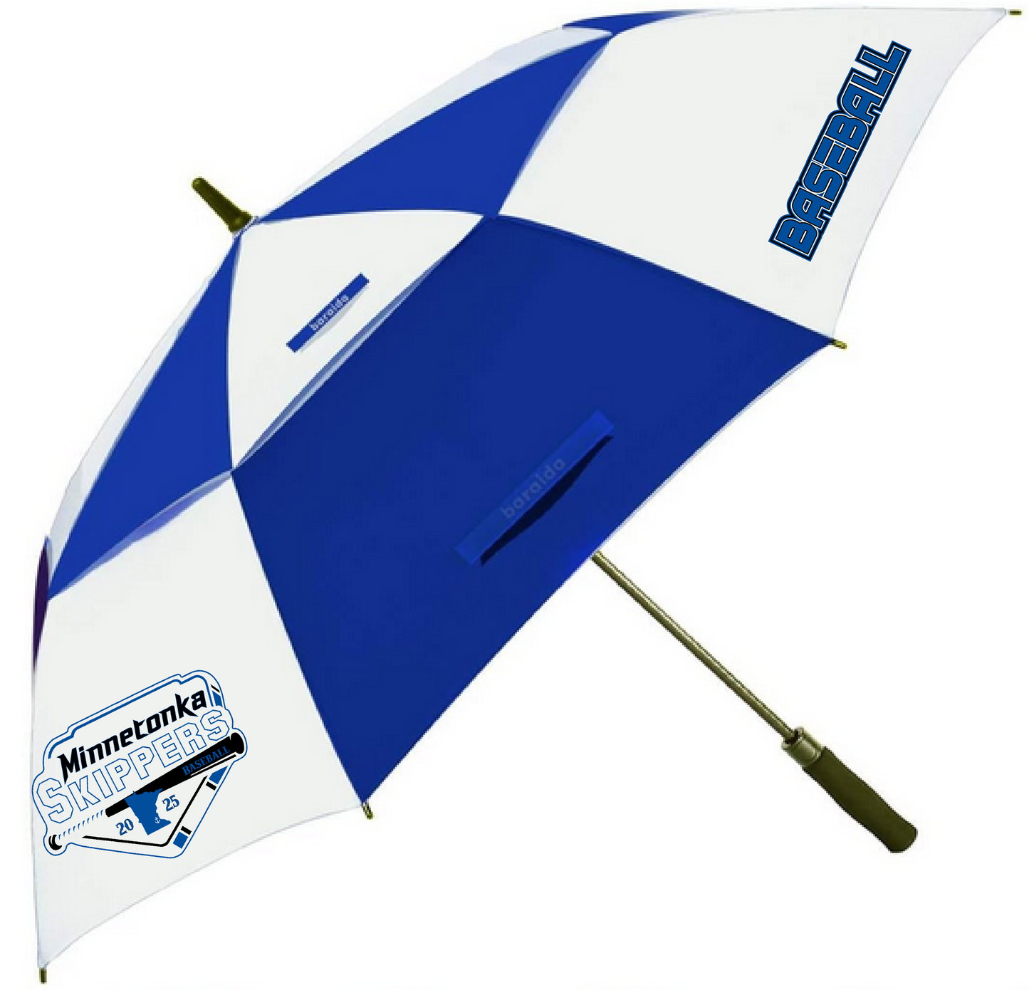 Baseball 62" Vented Canopy Umbrella