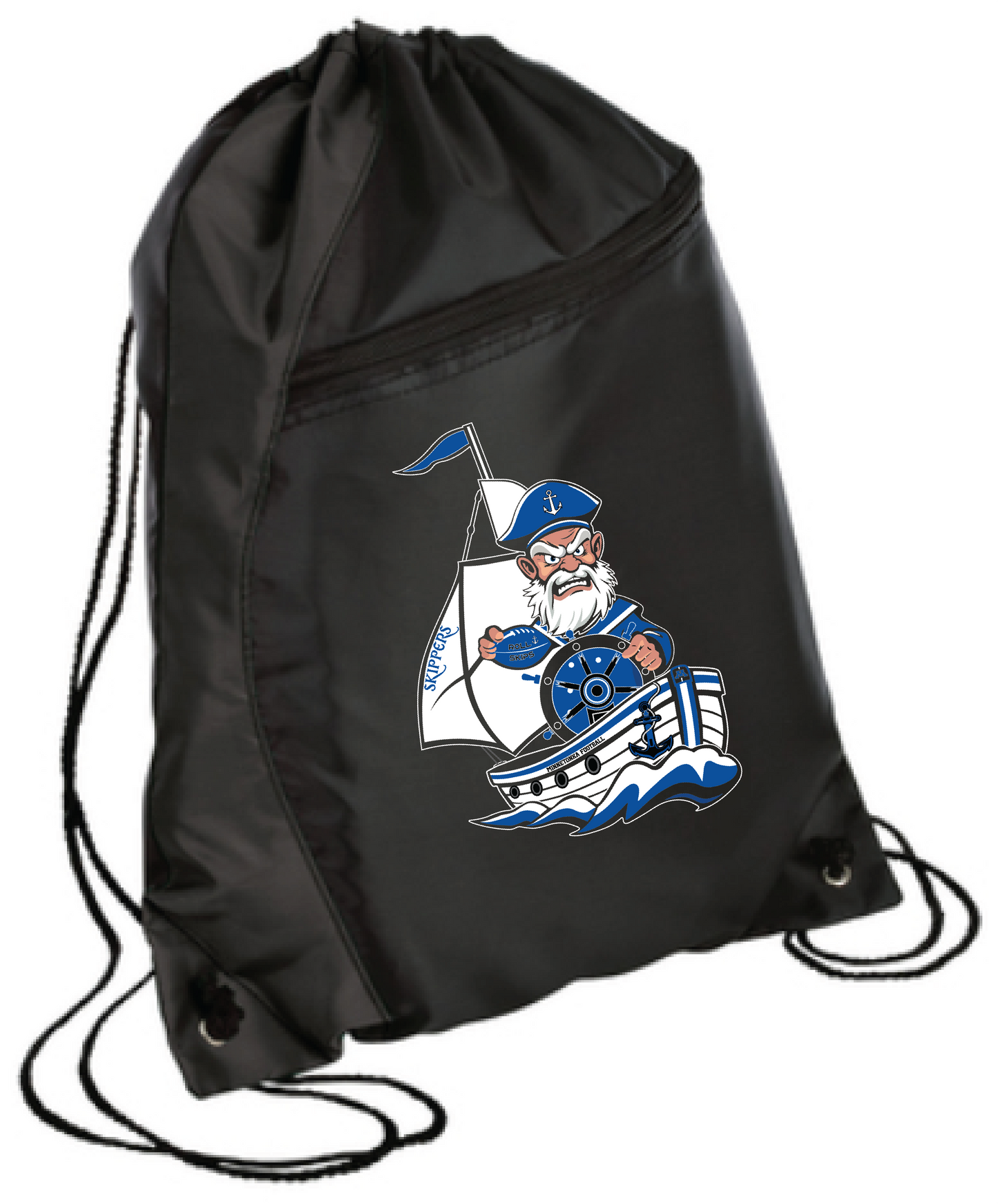 Footbball Colorblock Drawstring Bag