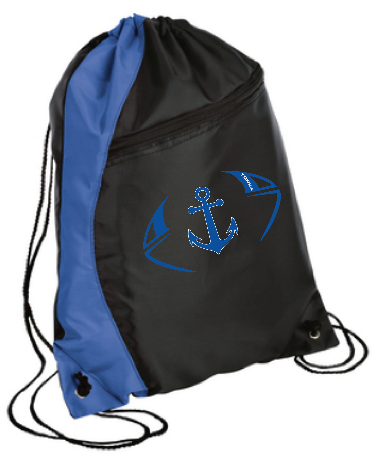 Footbball Colorblock Drawstring Bag