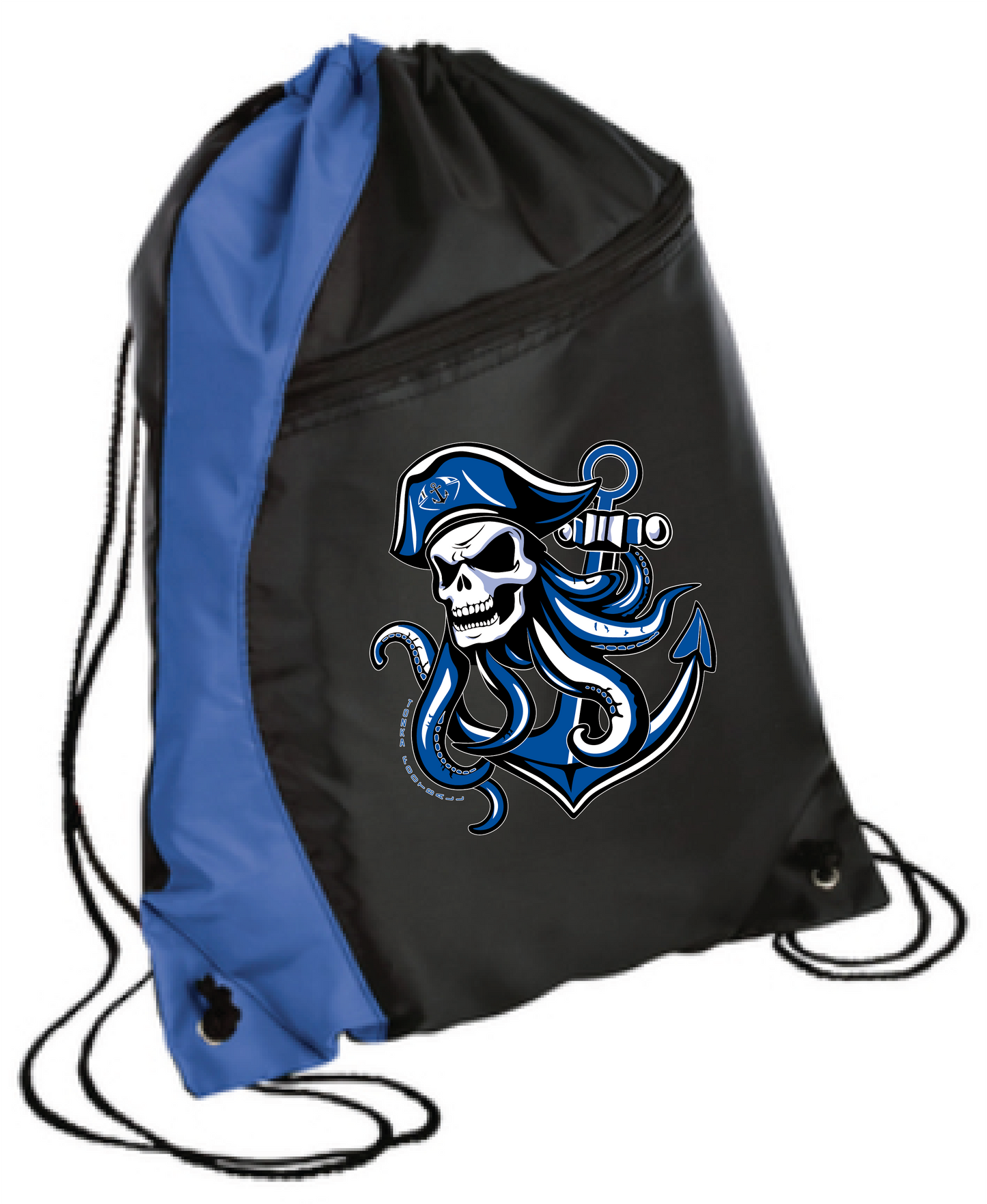 Footbball Colorblock Drawstring Bag