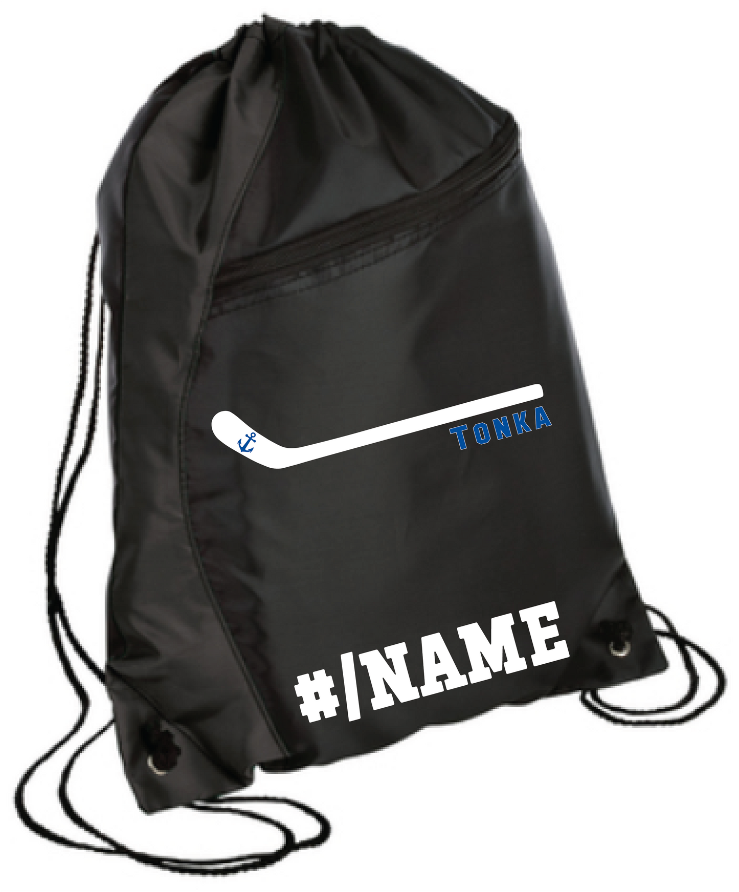 Hockey Colorblock Drawstring Bag