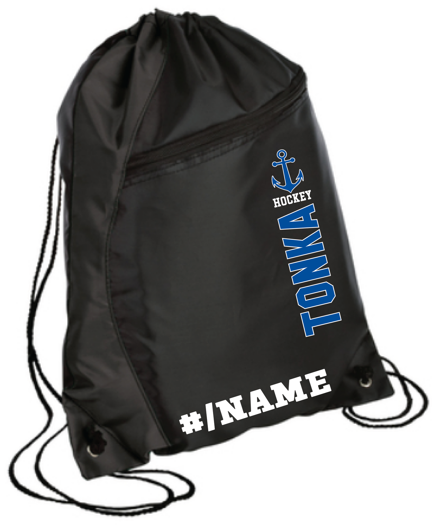 Hockey Colorblock Drawstring Bag