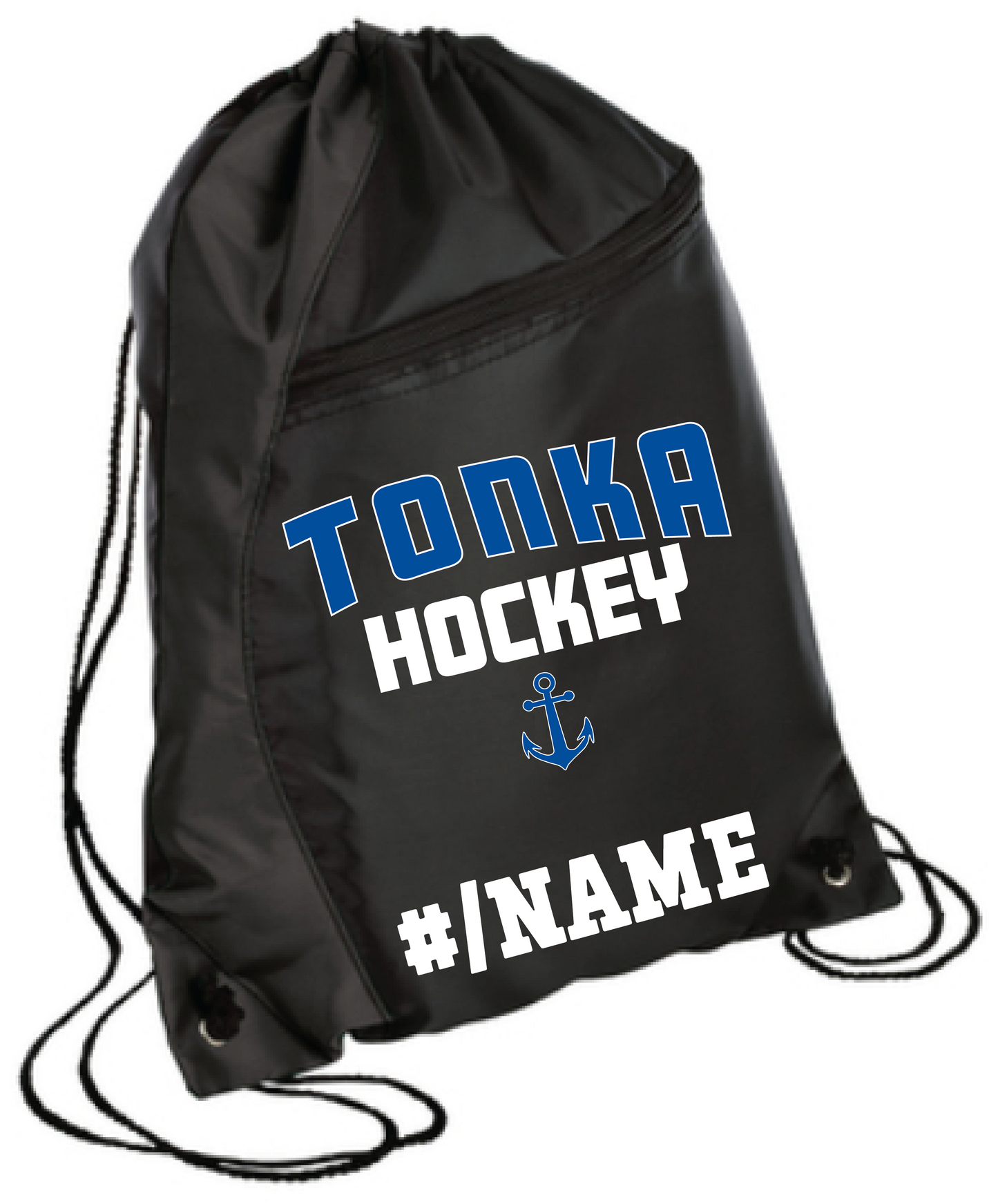 Hockey Colorblock Drawstring Bag