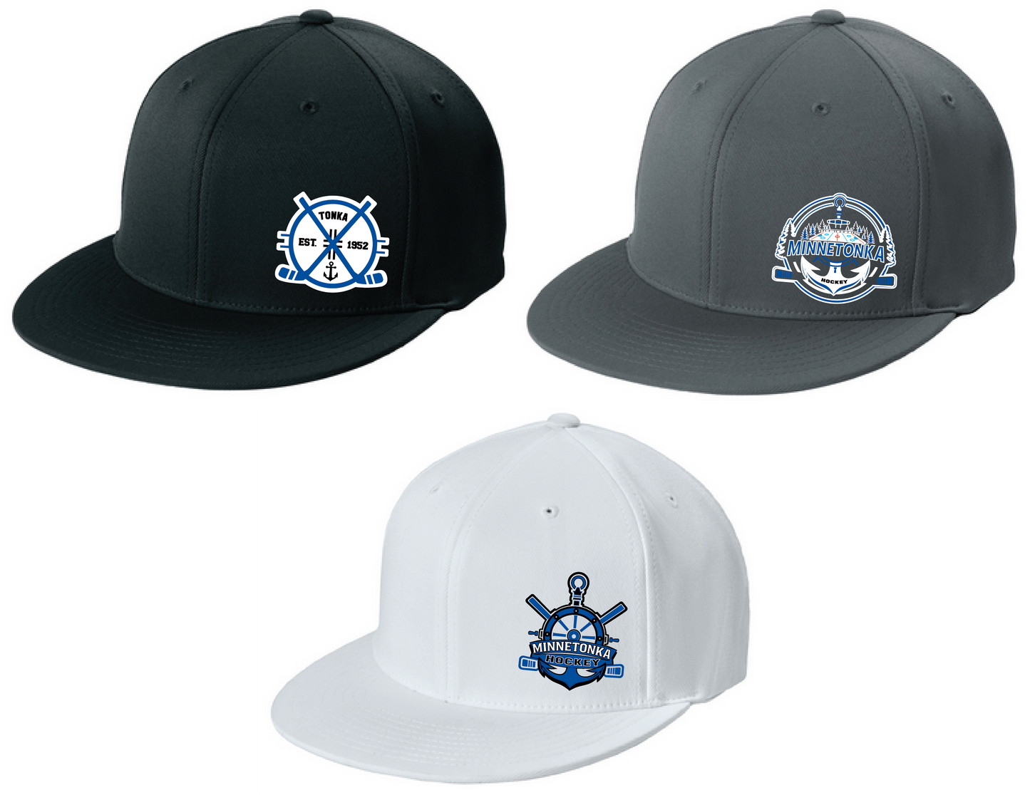 Hockey Flexfit Flatbill Fitted Hat