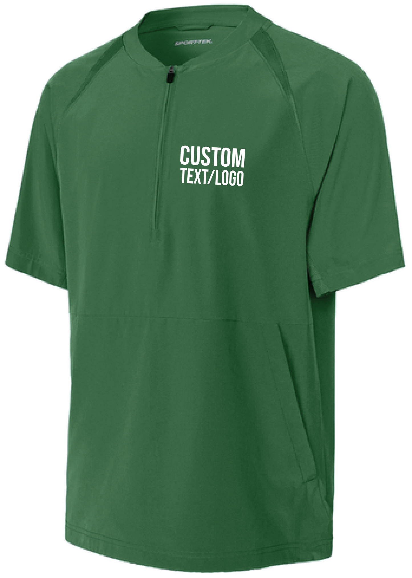 Custom Men's Repeat 1/2-Zip Short Sleeve Cage Jacket
