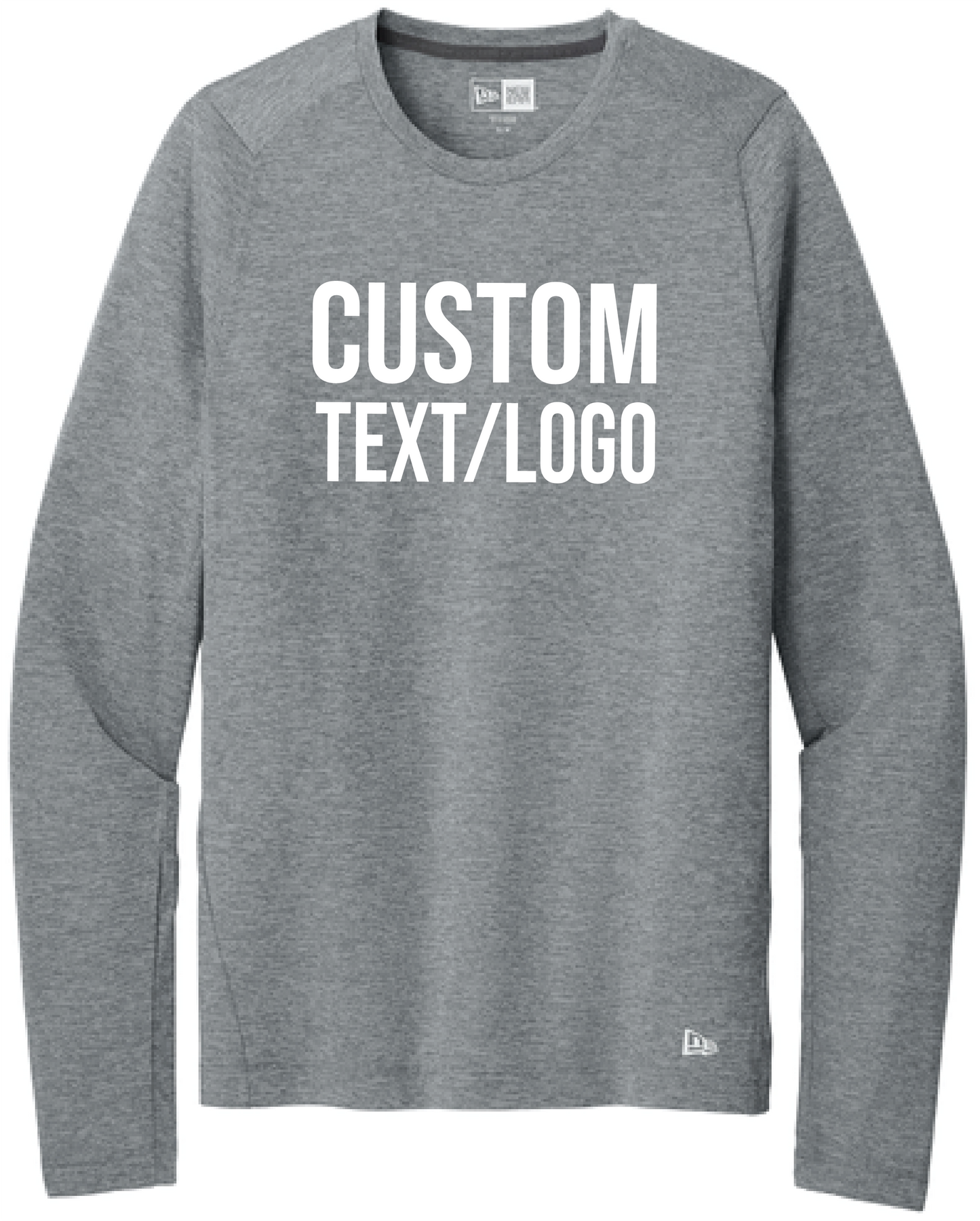 Custom Men's New Era Series Performance Long Sleeve Crew Tee