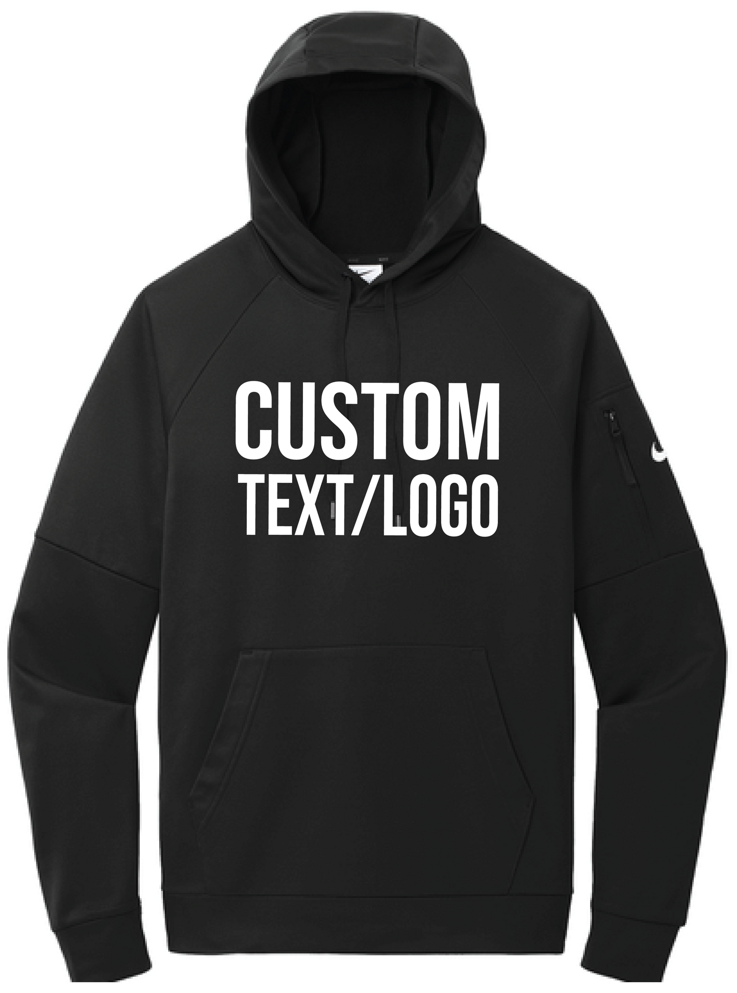 Custom Men's Nike Therma-FIT Pocket Pullover Fleece Hoodie