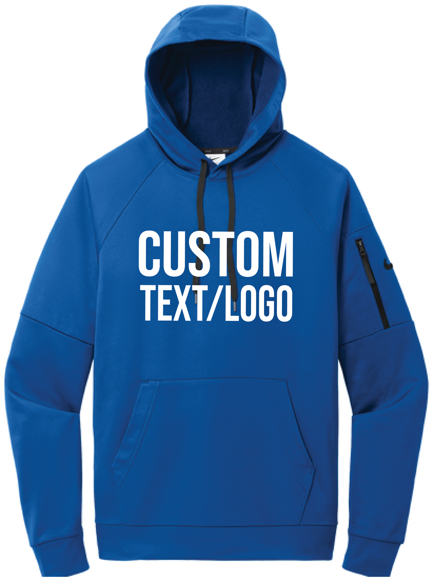 Custom Men's Nike Therma-FIT Pocket Pullover Fleece Hoodie