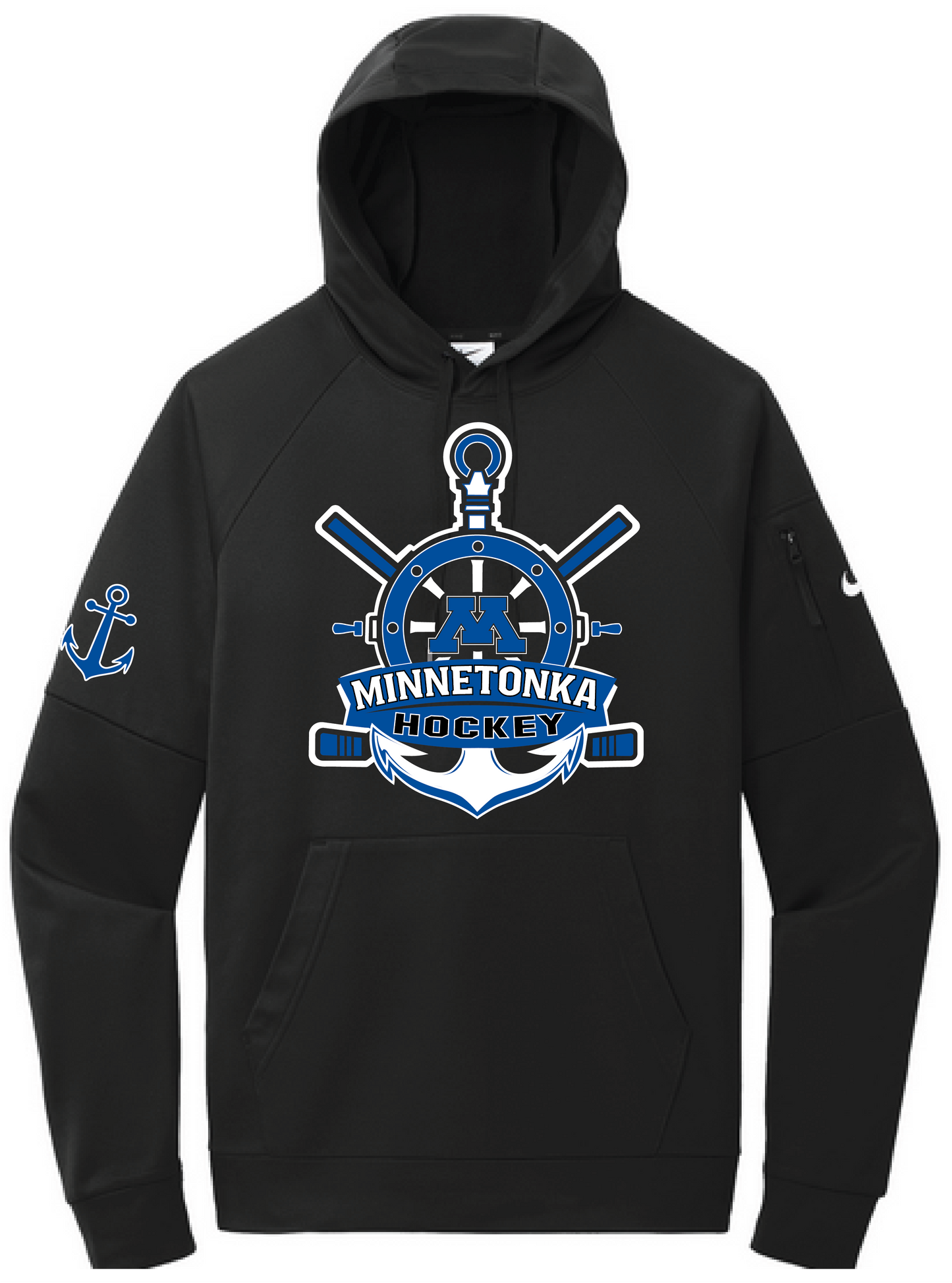 Tonka Hockey Men's Nike Therma-FIT Pullover Fleece Hoodie