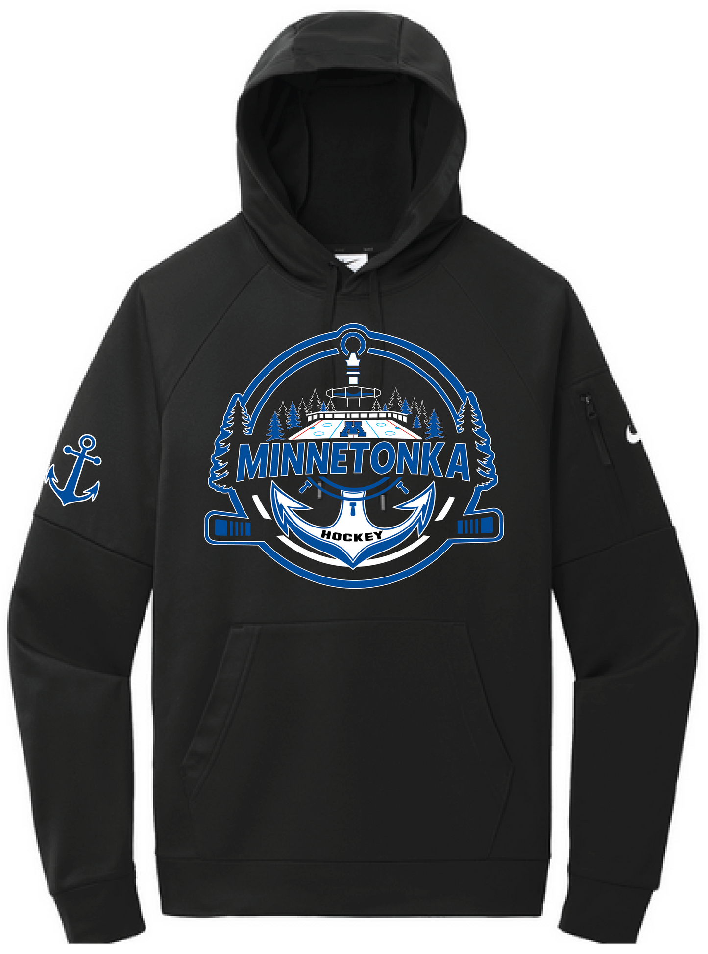 Tonka Hockey Men's Nike Therma-FIT Pullover Fleece Hoodie