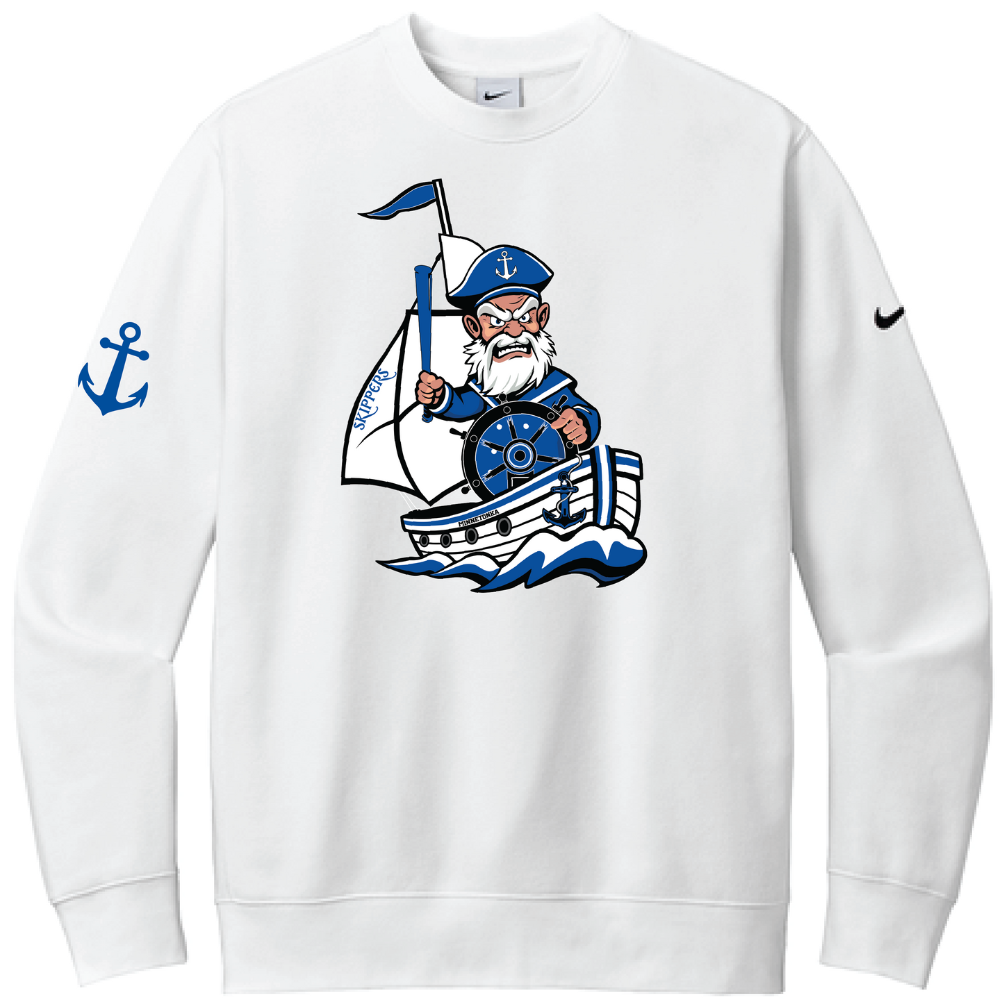 Baseball Men's Nike Club Fleece Sleeve Swoosh Crew
