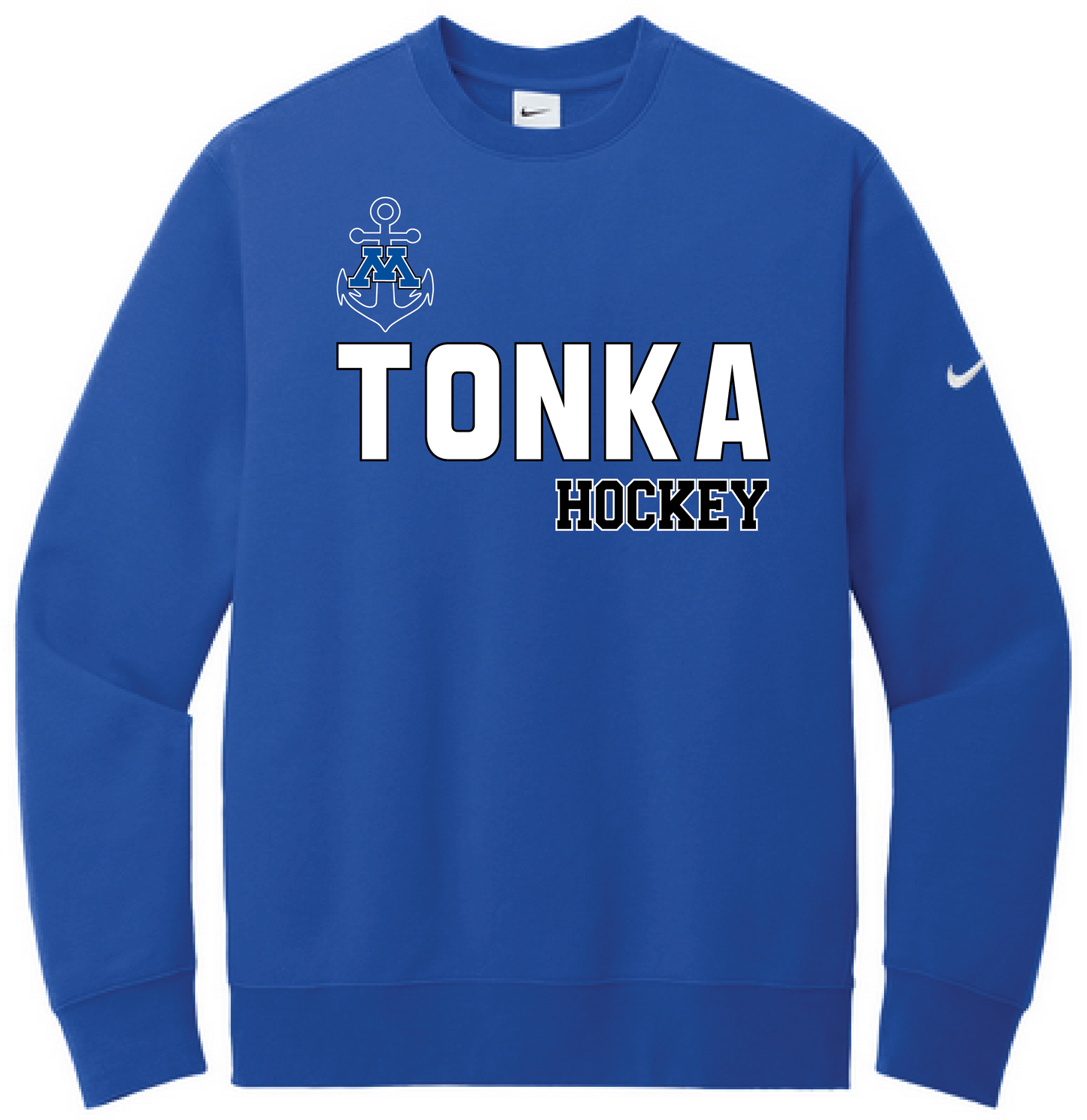 Tonka Hockey Men's Nike Club Fleece Sleeve Swoosh Crew