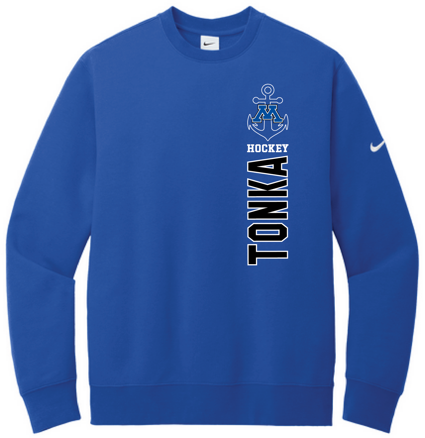 Tonka Hockey Men's Nike Club Fleece Sleeve Swoosh Crew