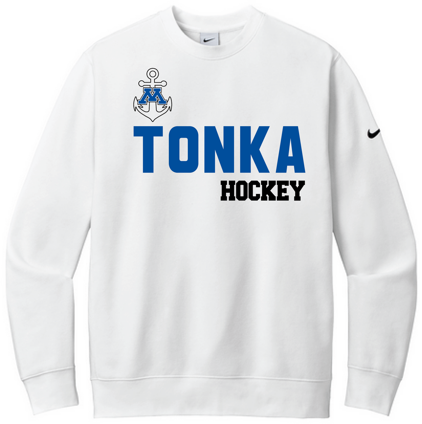 Tonka Hockey Men's Nike Club Fleece Sleeve Swoosh Crew