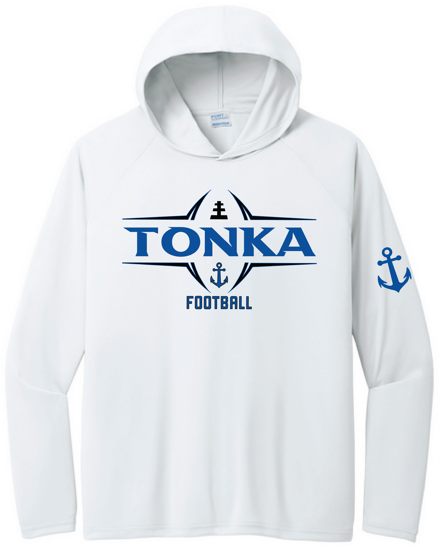 Football Men's UPF 50 Performance Pullover Hooded Tee