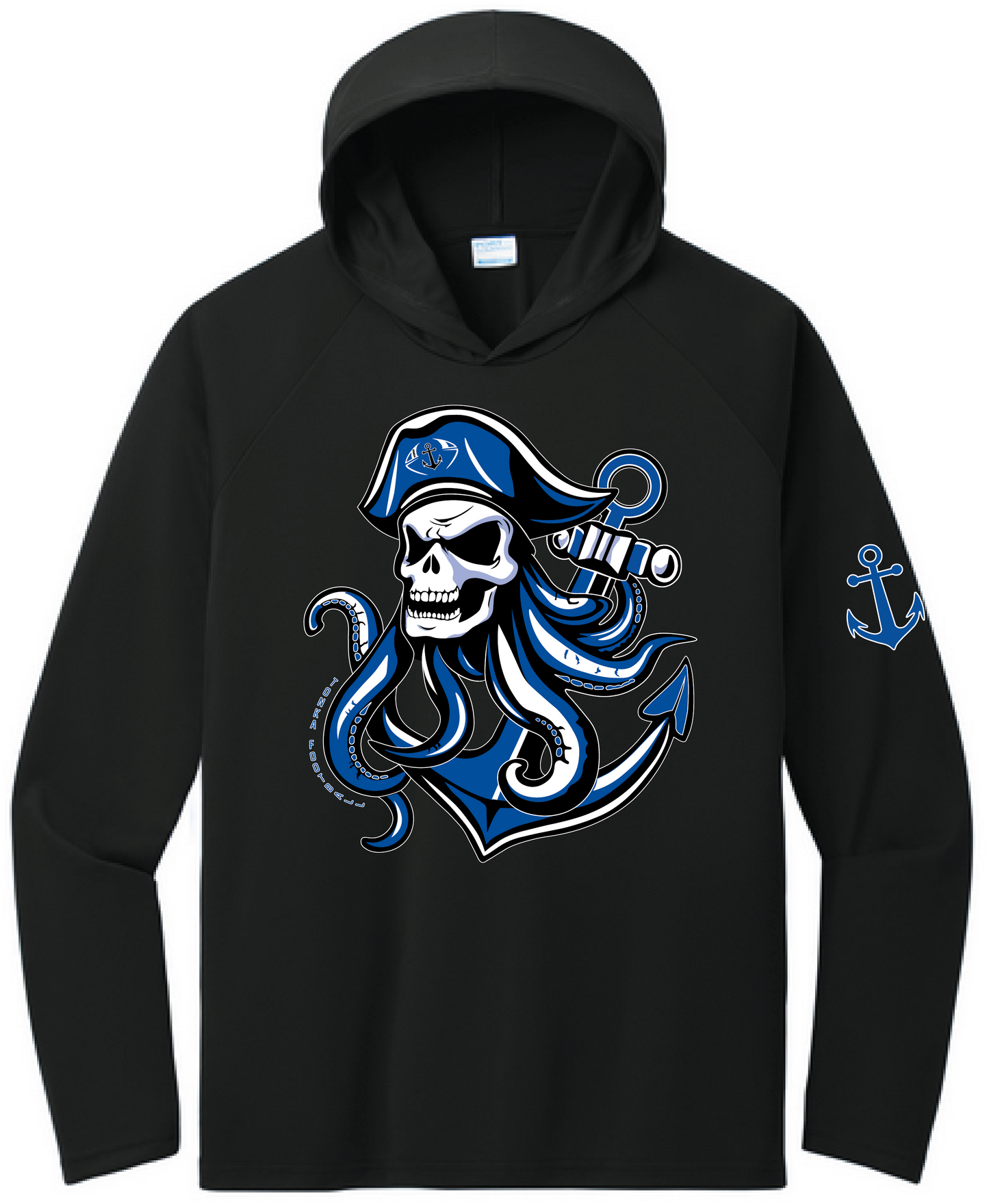 Football Men's UPF 50 Performance Pullover Hooded Tee