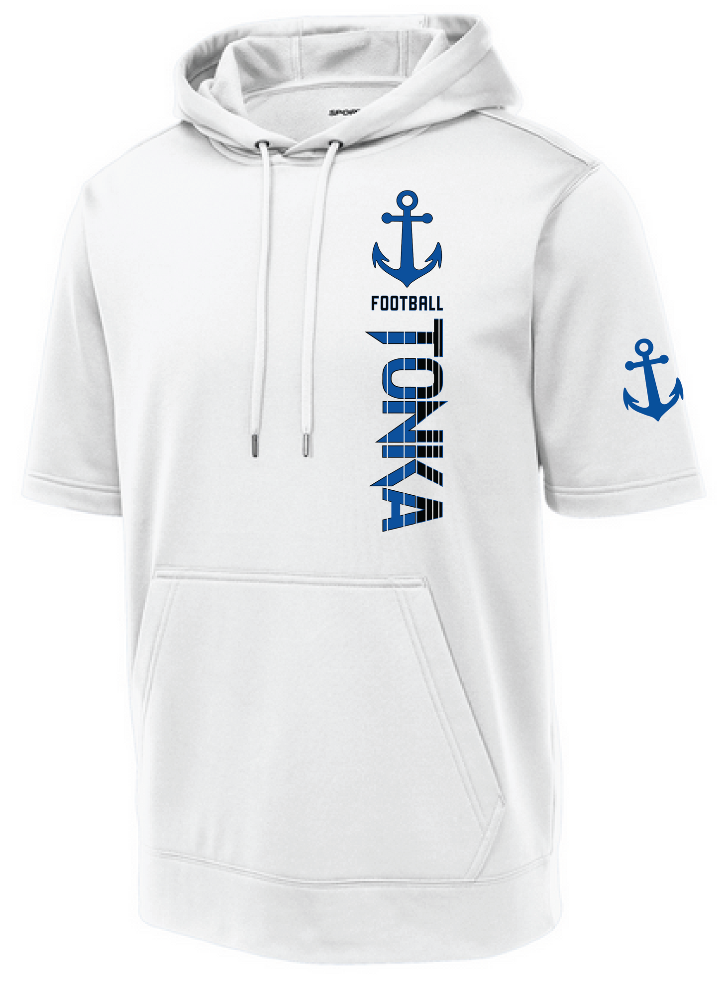 Football Men's Short Sleeve Hooded Pullover