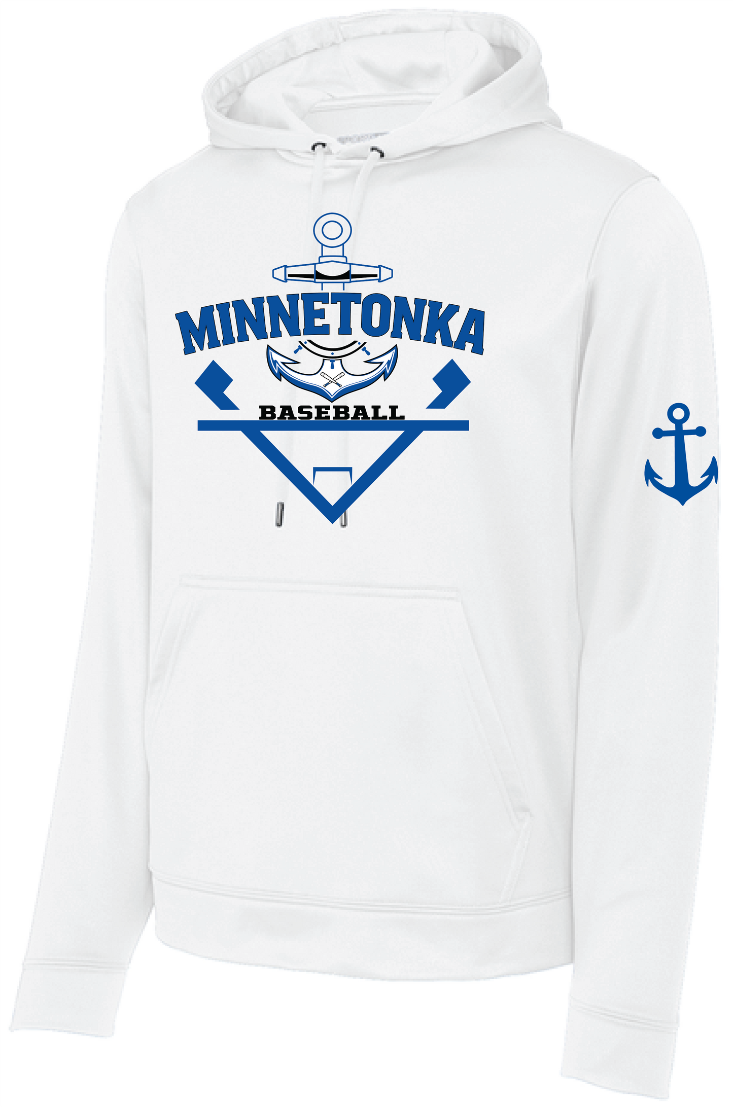 Baseball Men's Mid-Weight Fleece Hooded Pullover
