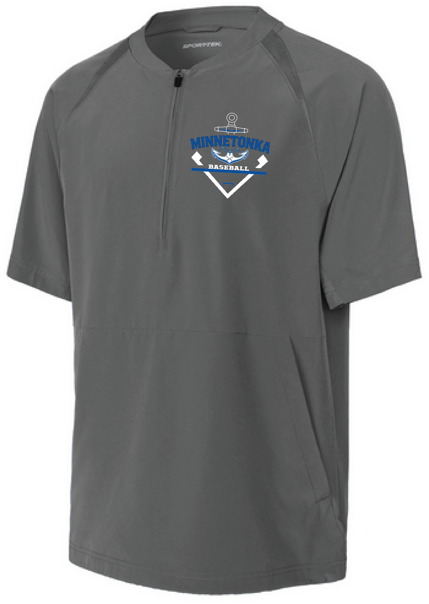 Baseball Youth Team 1/2-Zip Short Sleeve Cage Jacket