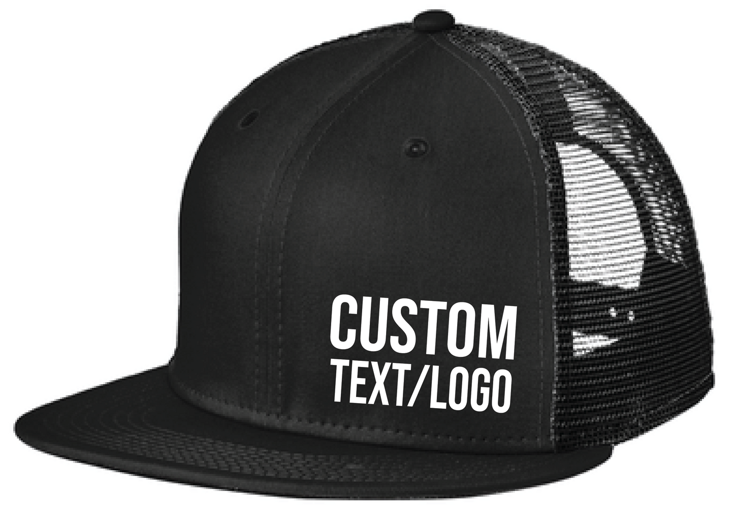 Custom New Era Snapback Flatbill Trucker Hat