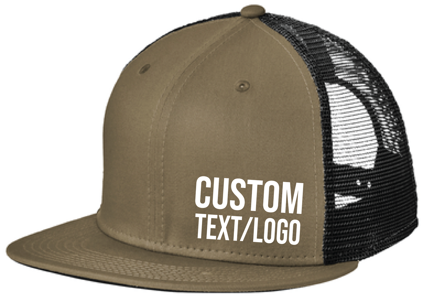 Custom New Era Snapback Flatbill Trucker Hat
