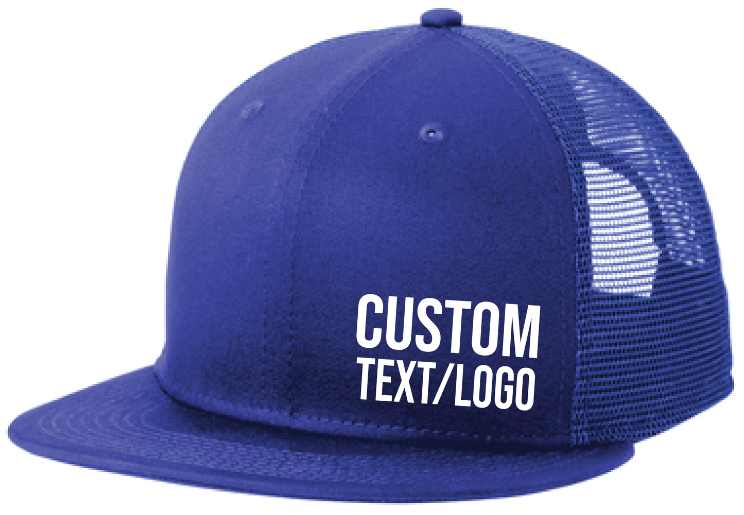 Custom New Era Snapback Flatbill Trucker Hat