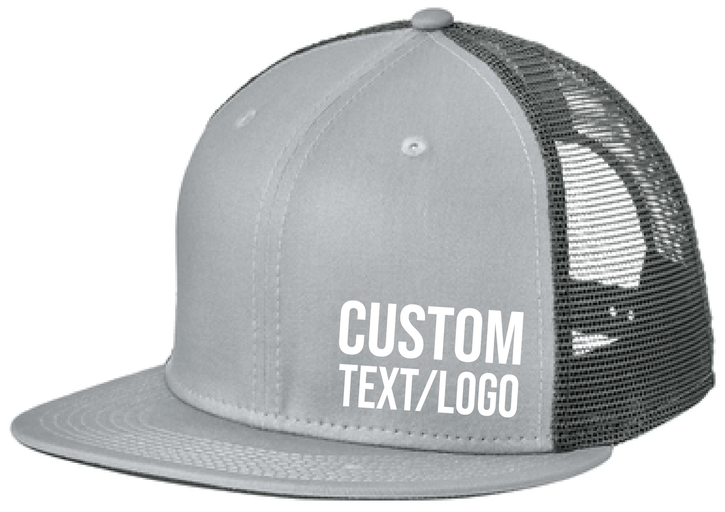Custom New Era Snapback Flatbill Trucker Hat