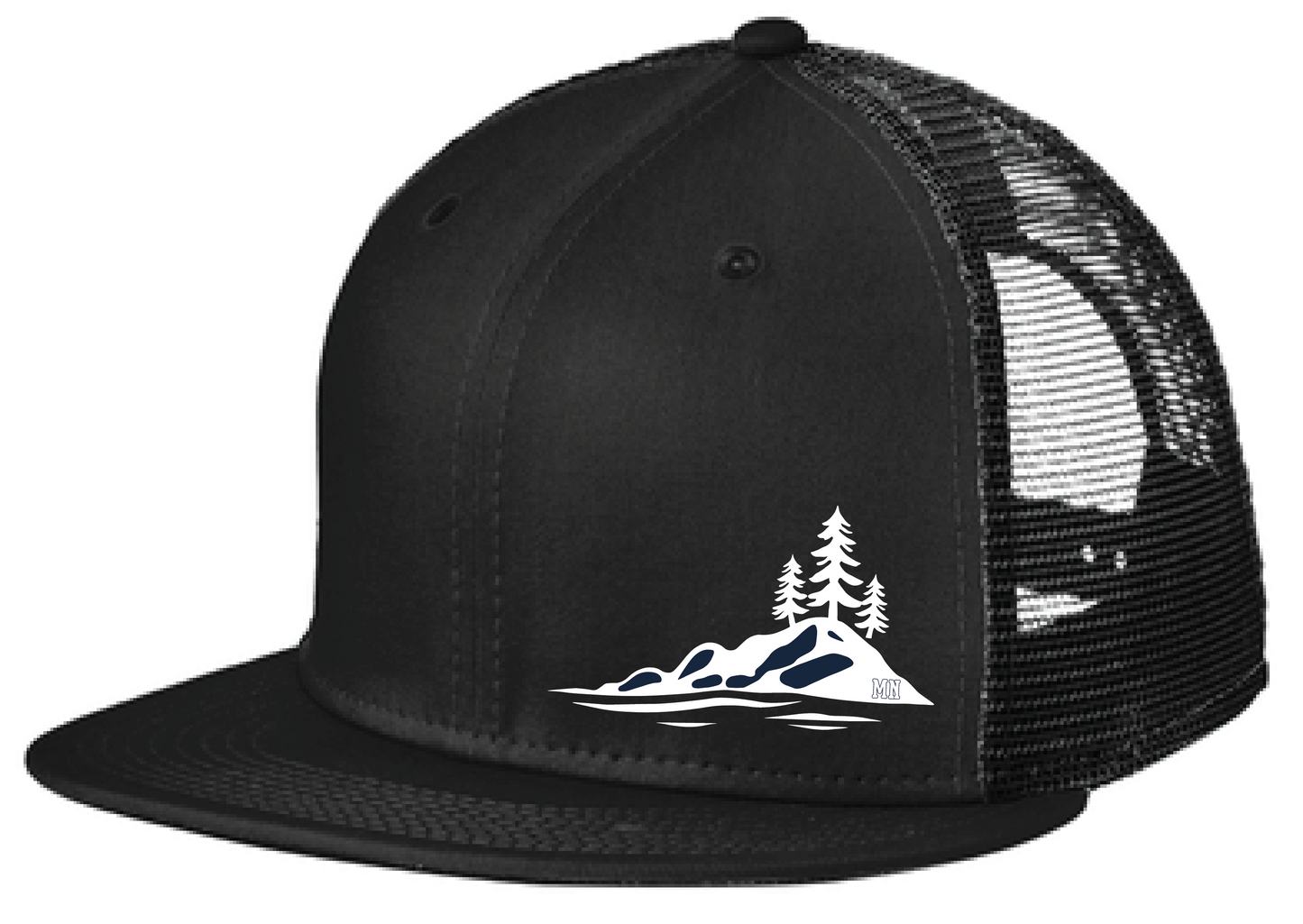 Baseball New Era Standard Fit Snapback Flatbill Trucker Hat
