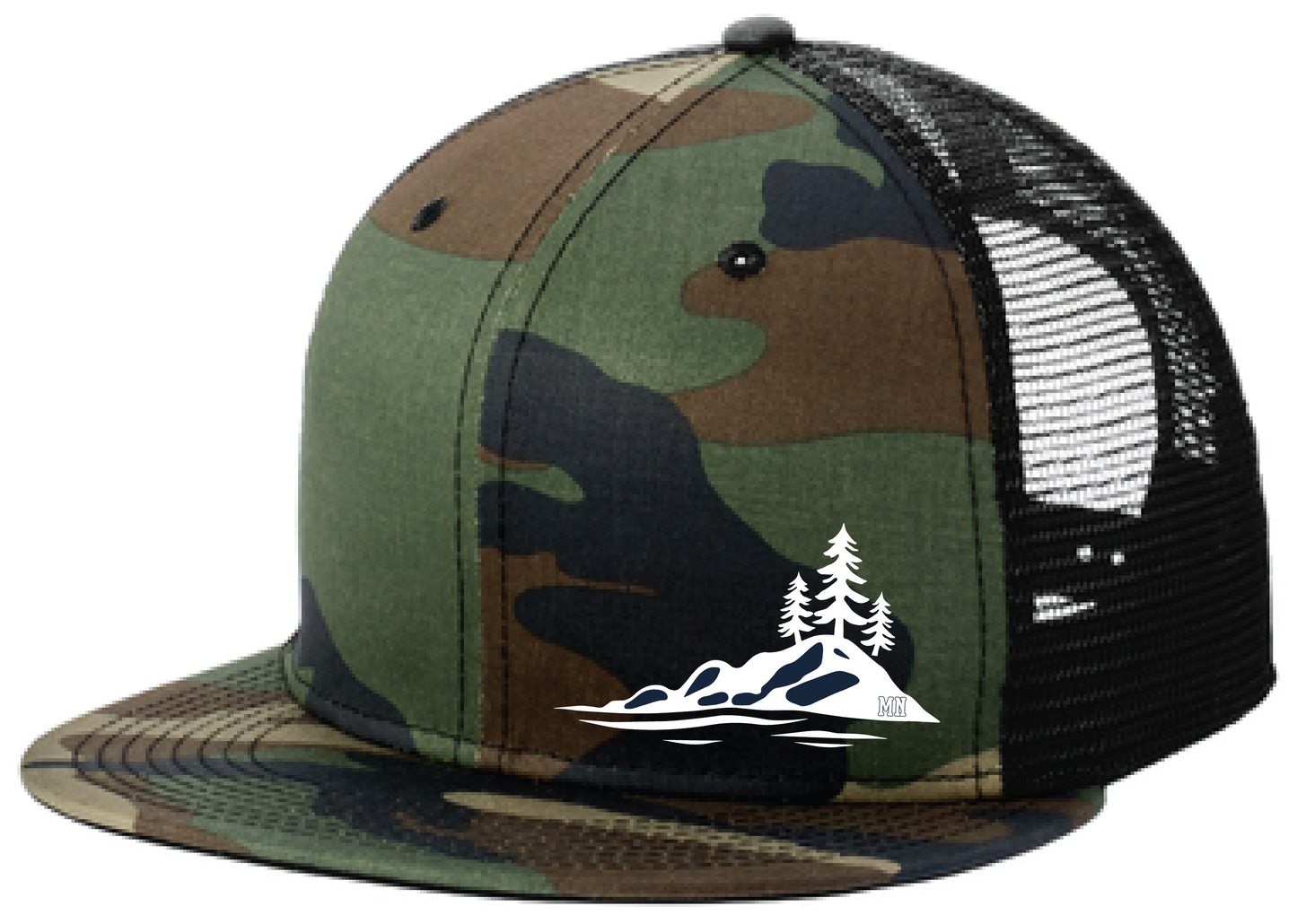 Baseball New Era Standard Fit Snapback Flatbill Trucker Hat
