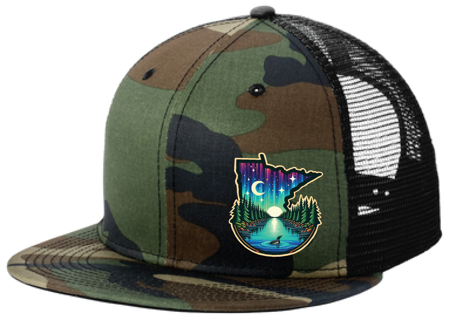 Baseball New Era Standard Fit Snapback Flatbill Trucker Hat