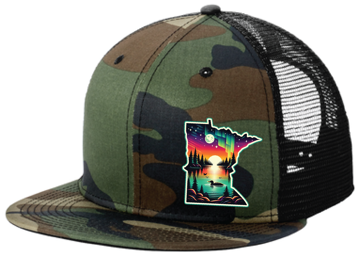Baseball New Era Standard Fit Snapback Flatbill Trucker Hat