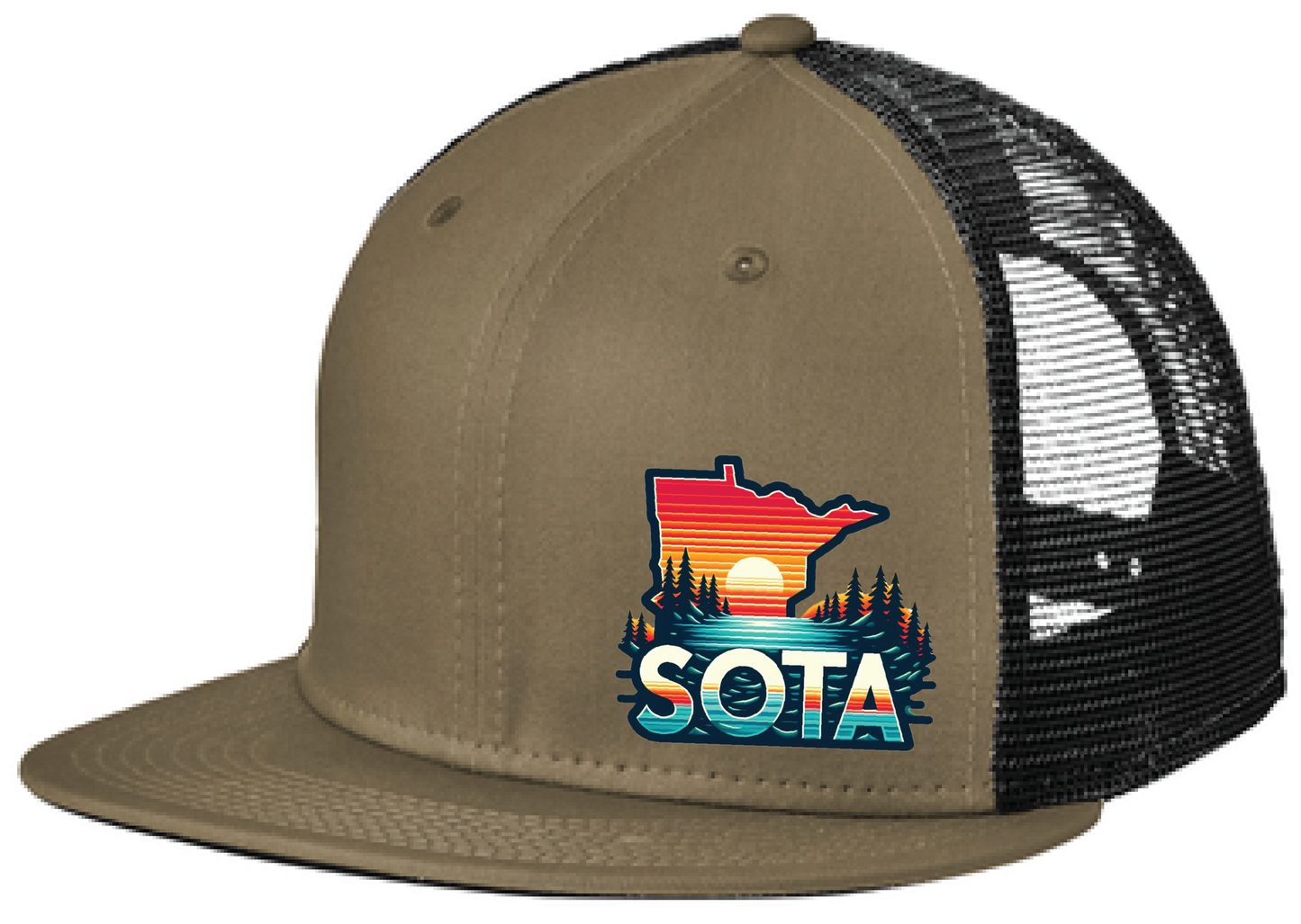 Baseball New Era Standard Fit Snapback Flatbill Trucker Hat