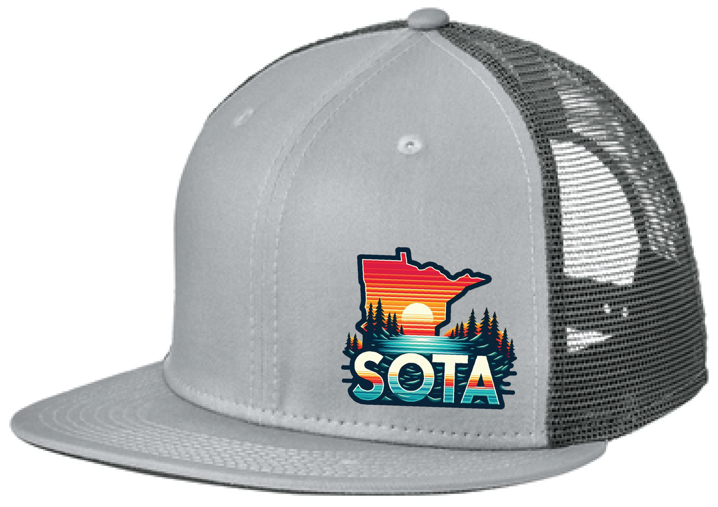 Baseball New Era Standard Fit Snapback Flatbill Trucker Hat