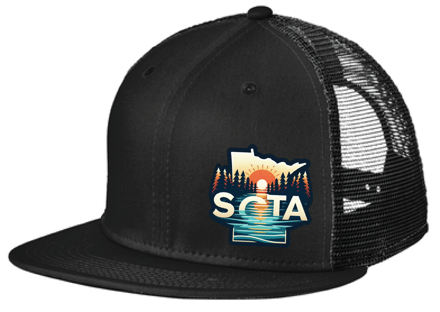 Baseball New Era Standard Fit Snapback Flatbill Trucker Hat