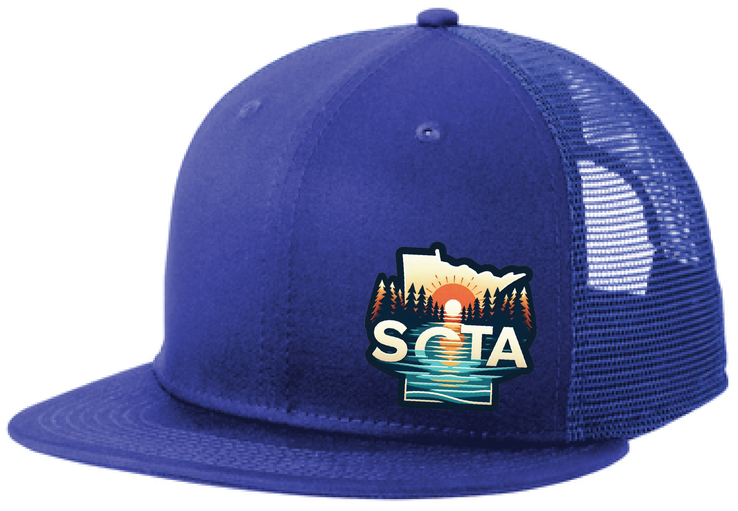 Baseball New Era Standard Fit Snapback Flatbill Trucker Hat