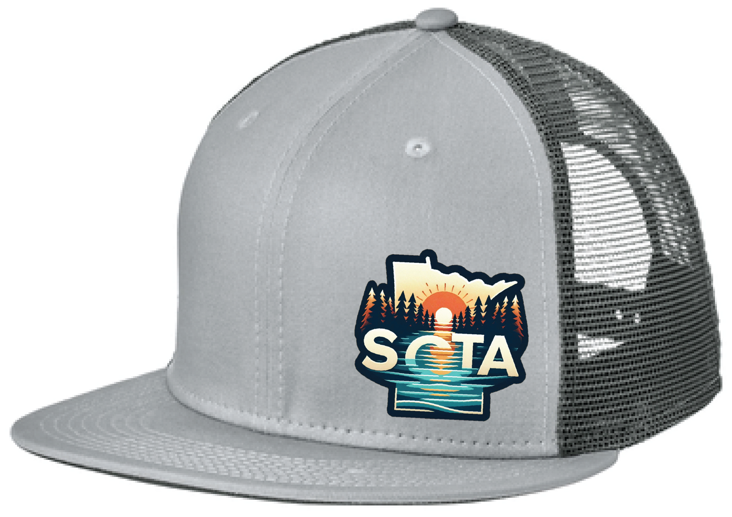 Baseball New Era Standard Fit Snapback Flatbill Trucker Hat