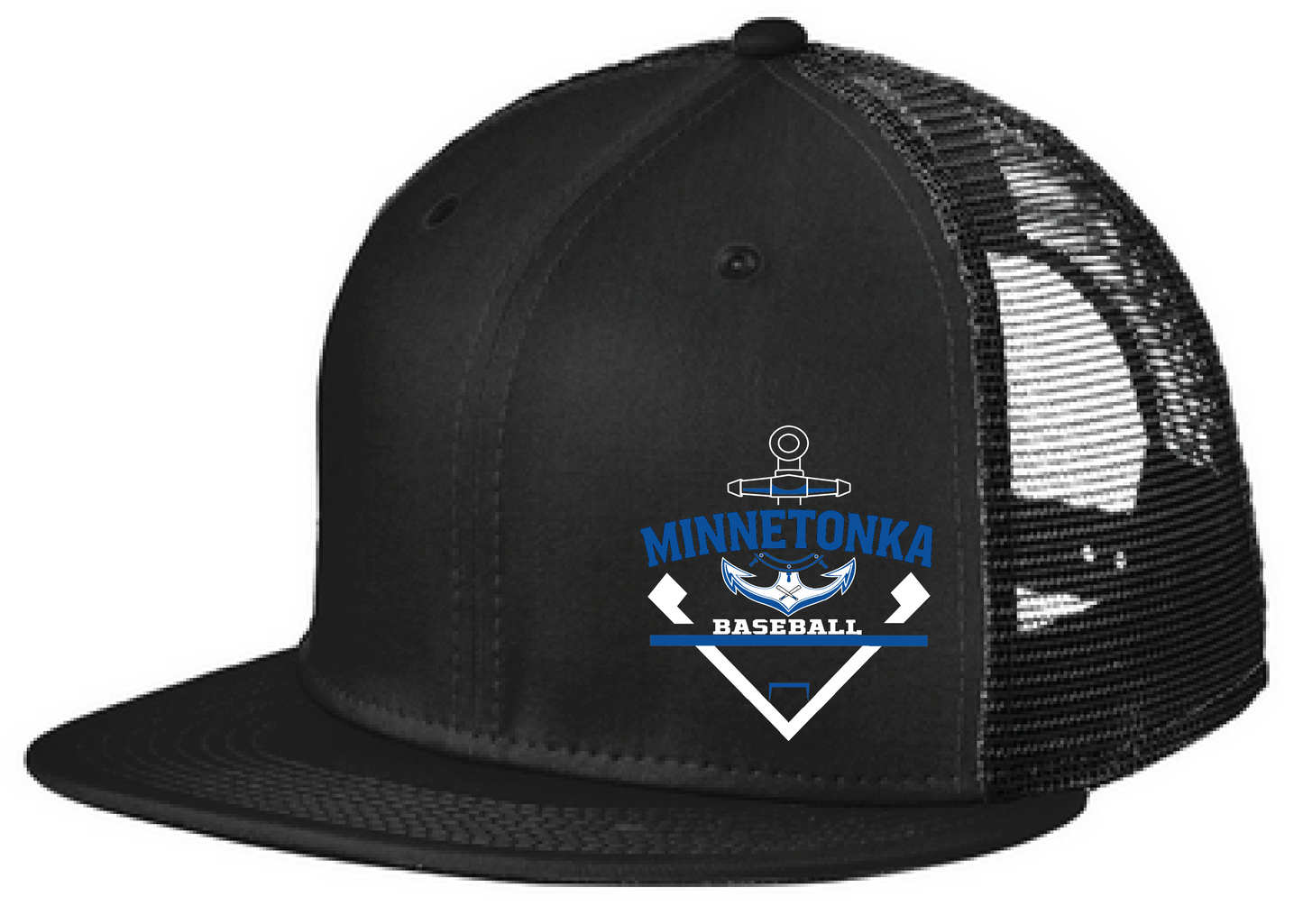 Baseball New Era Standard Fit Snapback Flatbill Trucker Hat