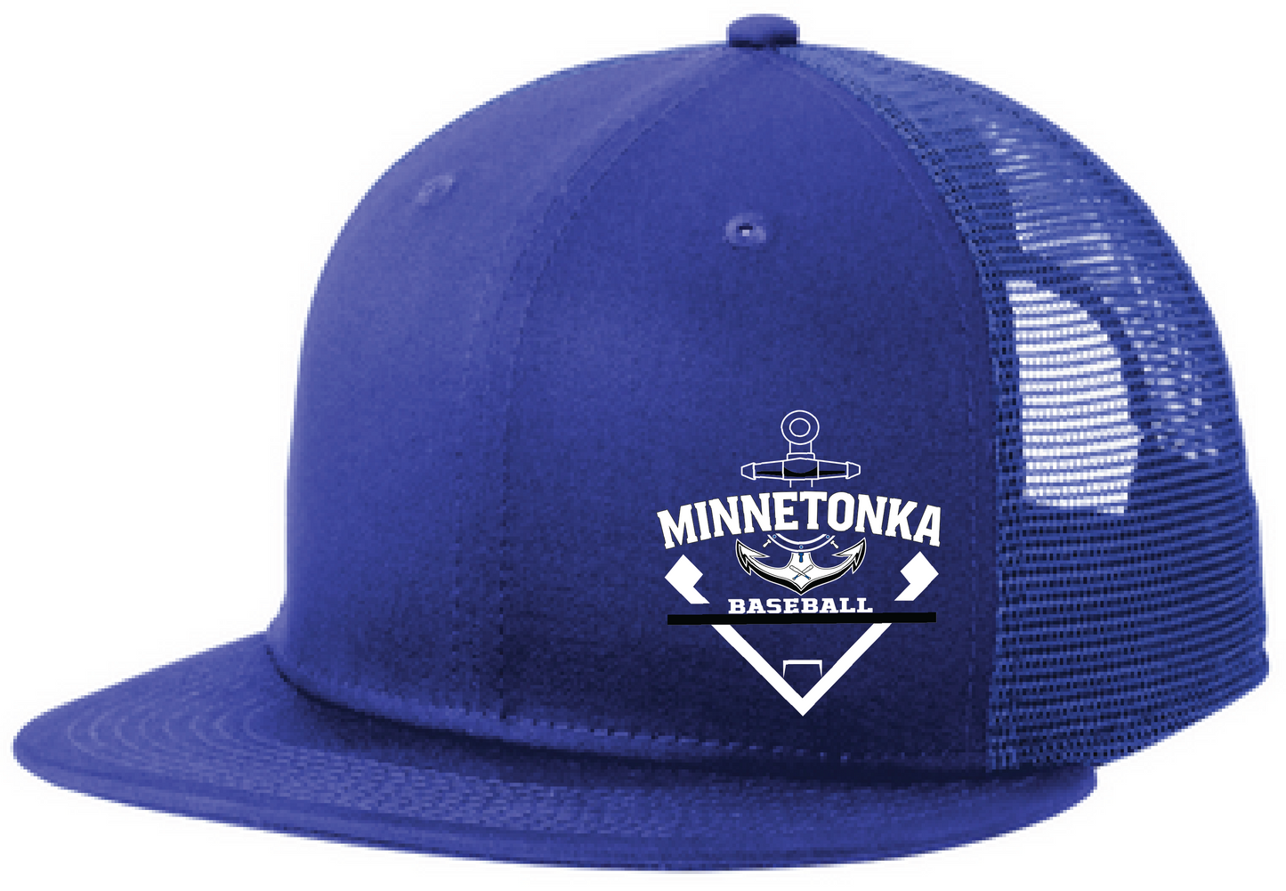 Baseball New Era Standard Fit Snapback Flatbill Trucker Hat