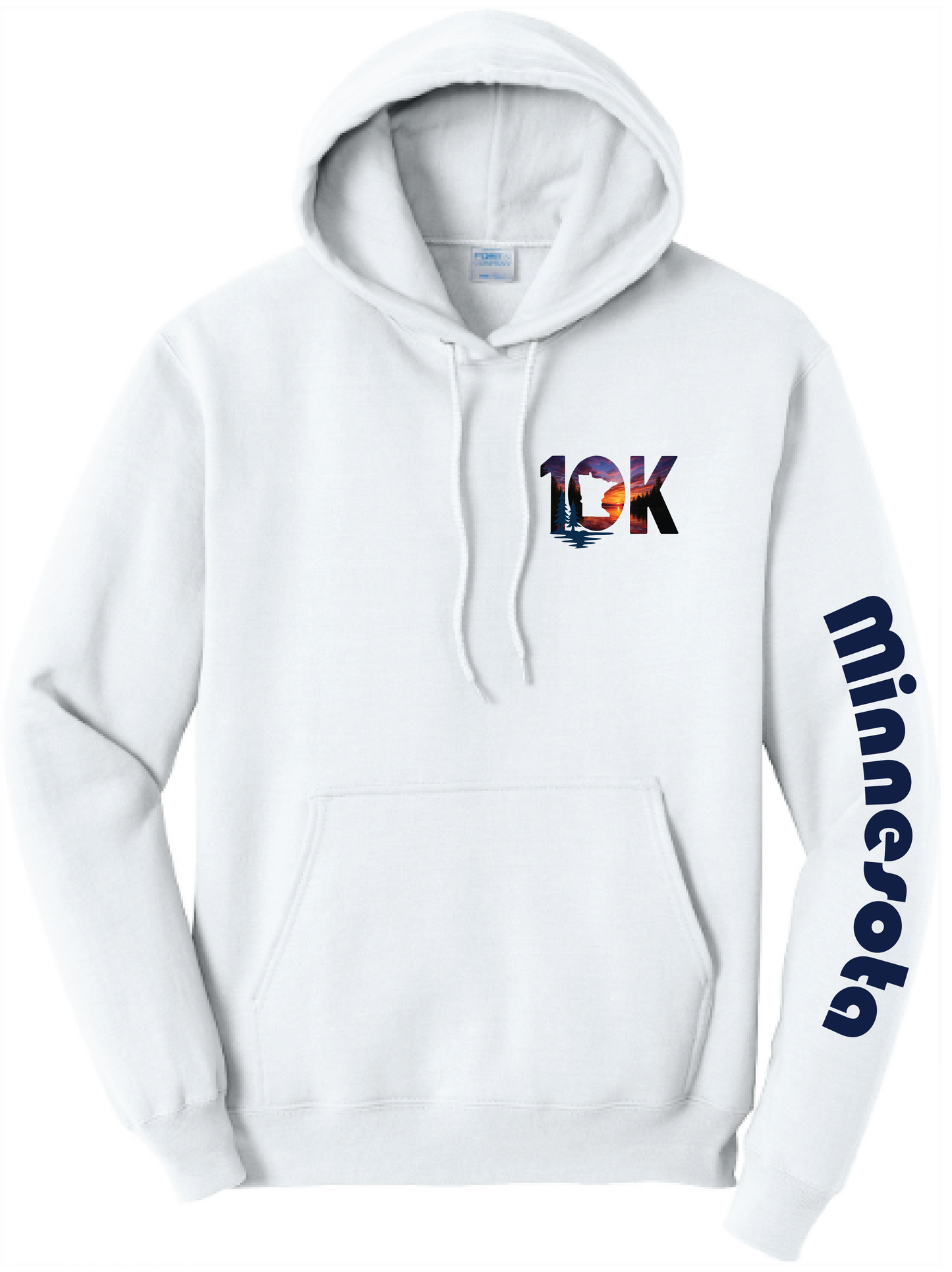 Minnesota 10K Unisex Core Fleece Hooded Sweatshirt