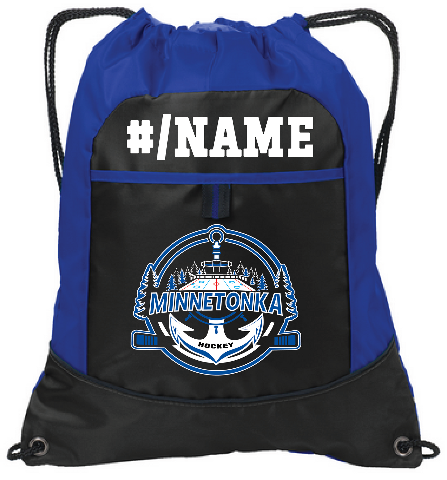 Hockey Pocket Cinch Bag