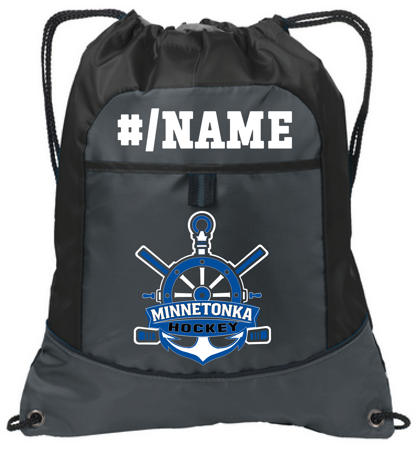 Hockey Pocket Cinch Bag