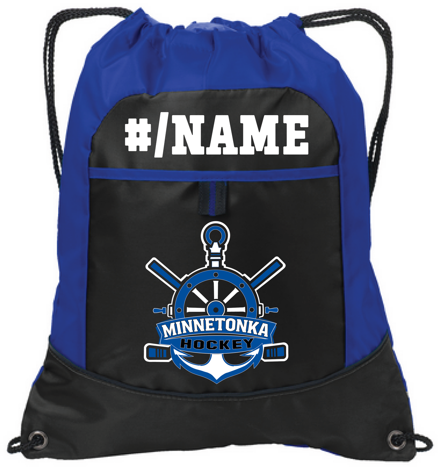 Hockey Pocket Cinch Bag